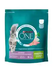 Сухой корм Purina One для кошек с чувствительным пищеварением, с индейкой и рисом, 200 г