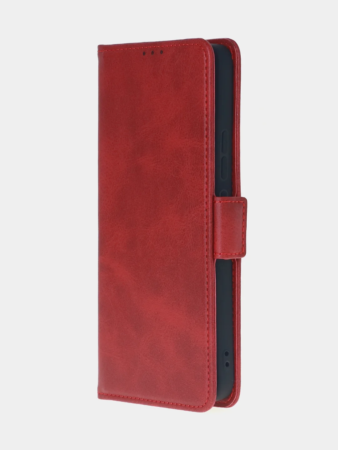 Алый чехол-книжка для Xiaomi 14T (5G) из высококачественной искусственной кожи