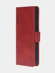 Алый чехол-книжка для Xiaomi 14T (5G) из высококачественной искусственной кожи