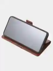 Терракотовый чехол-книжка для Xiaomi 14T (5G) из высококачественной искусственной кожи