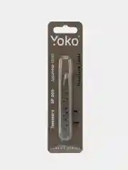 Пинцет для бровей и ресниц YOKO SP 009 японская сталь, скошенный, матовый, длина 95 мм