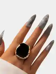Золотой кольцо-перстень женский, стильный, массивный