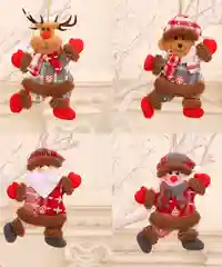 Разноцветный новогодние игрушки на елку "Дед Мороз", "Снеговик", "Олень", "Мишка"