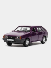 Машина "ВАЗ-2109 "СПУТНИК" 12 см, Технопарк, открываются передние двери и багажник, металл