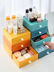 Настольный ящик для хранения с выдвижным ящиком, для косметики, канцелярии, мелочей