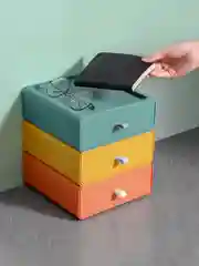 Настольный ящик для хранения с выдвижным ящиком, для косметики, канцелярии, мелочей