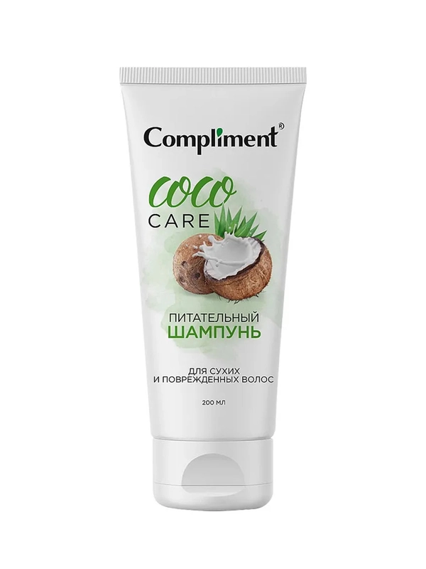 Compliment COCO OIL питательный шампунь для сухих и поврежденных волос, 200мл