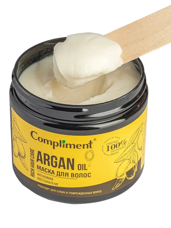 Compliment Rich Hair Care Маска для волос Интенсивное восстановление ARGAN OIL, 400мл
