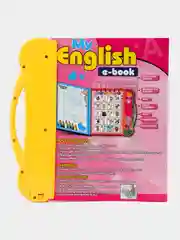 Розовый книжка английская со звуком для детей