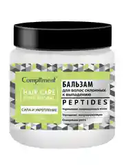 Compliment СИЛА И УКРЕПЛЕНИЕ Бальзам для волос склонных к выпадению PEPTIDES, 500мл