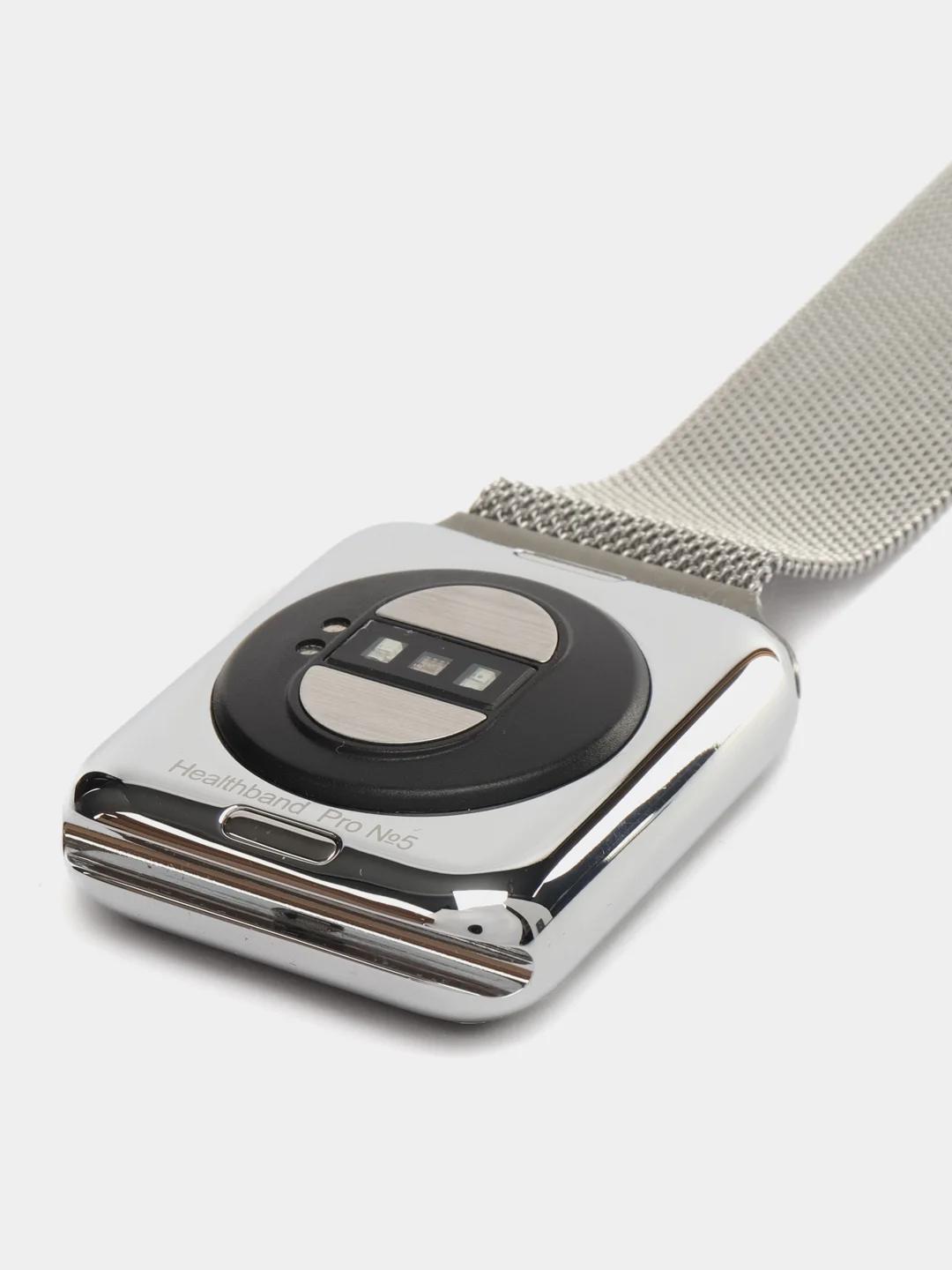 Серебряный умные часы здоровья с ЭКГ Health Watch Pro №5 Milan
