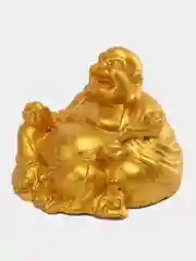 Золотой статуэтка Хотей золотой, бог богатства фен шуй