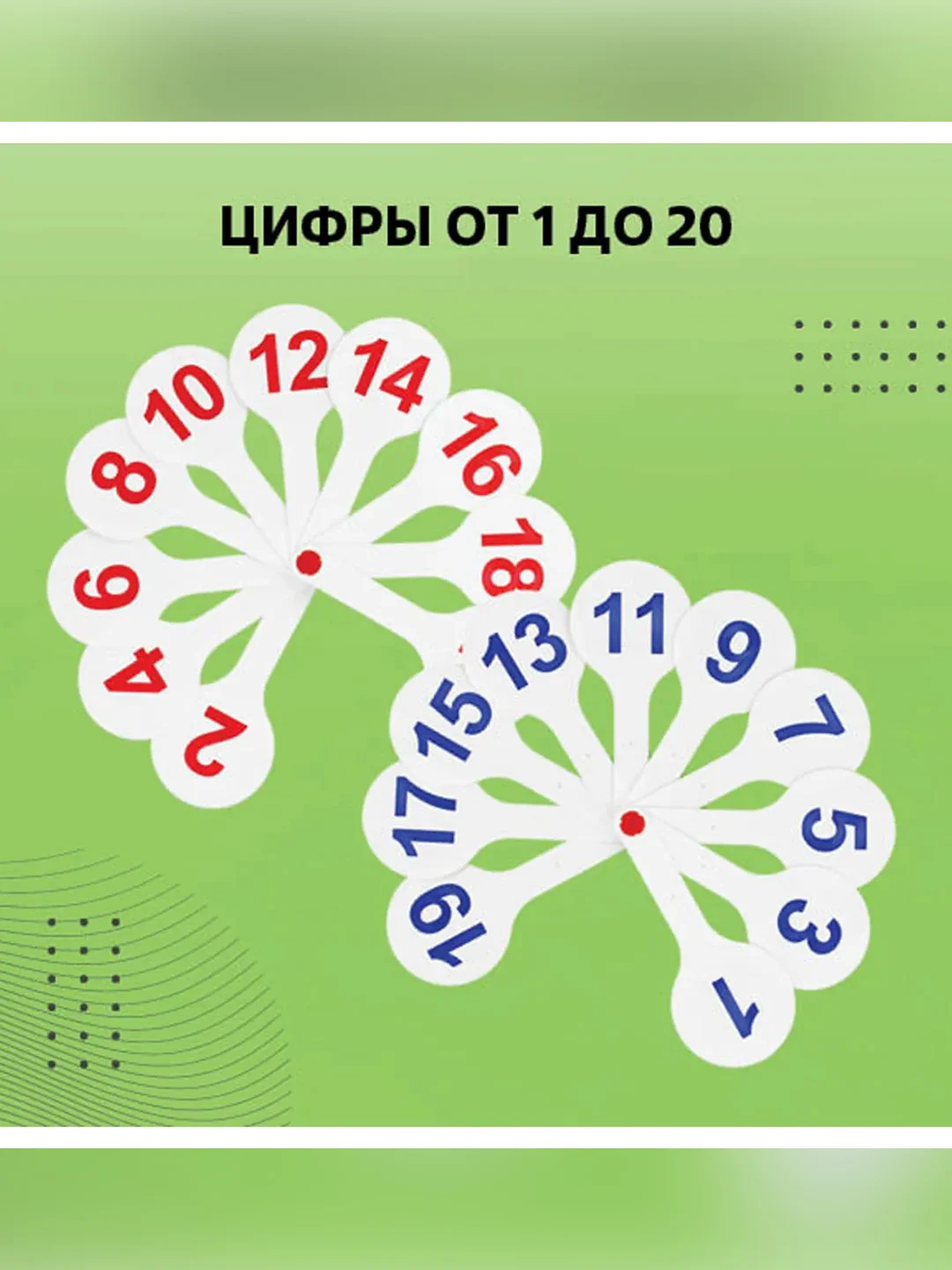 Набор веер-касс, 3шт., гласные, согласные и цифры от 1 до 20, СТАММ