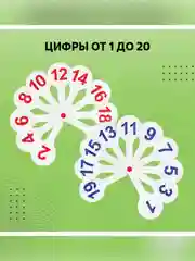 Набор веер-касс, 3шт., гласные, согласные и цифры от 1 до 20, СТАММ