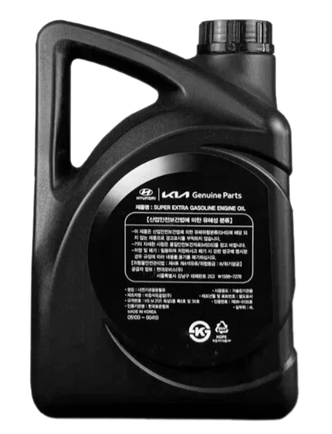 Масло моторное HYUNDAI MOBIS Super Extra Gasoline 5W-30 (4л) Арт. 0510000410