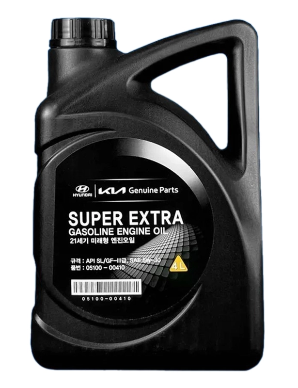 Масло моторное HYUNDAI MOBIS Super Extra Gasoline 5W-30 (4л) Арт. 0510000410