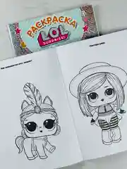 Раскраска для малышей Модные куклы Лол Lol книжка детская с заданиями куколка принцесса