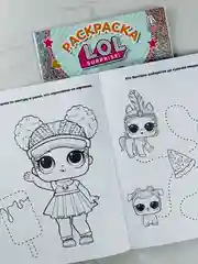 Раскраска для малышей Модные куклы Лол Lol книжка детская с заданиями куколка принцесса