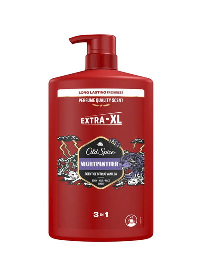 Гель для душа, шампунь 3в1 Old Spice Nightpanter, 1 л