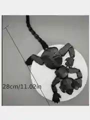 Черный подвижный кот Сфинкс и Змея антистресс