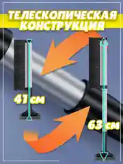 Автомобильная щётка от снега и льда с силиконовым скребком и металлическим корпусом