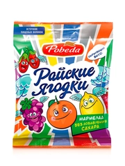 Мармелад жевательный без сахара "Райские ягодки", Победа вкуса, 150г