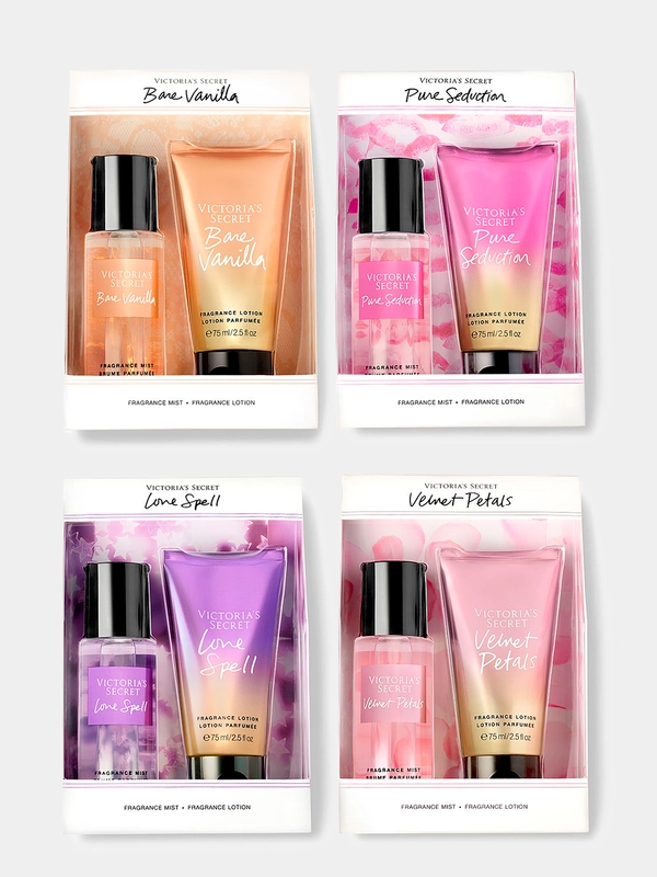 Подарочный набор Victoria Secret Mini Mist & Lotion: спрей, лосьон
