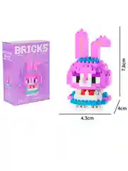 Аметистовый мини-конструктор Лего, 3D фигурка/игрушка из мультиков