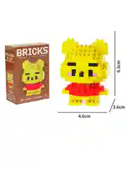 Лимонный мини-конструктор Лего, 3D фигурка/игрушка из мультиков