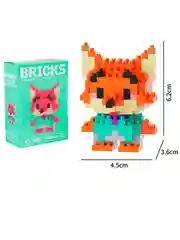 Бирюзовый мини-конструктор Лего, 3D фигурка/игрушка из мультиков