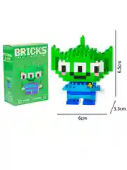 Зеленый мини-конструктор Лего, 3D фигурка/игрушка из мультиков