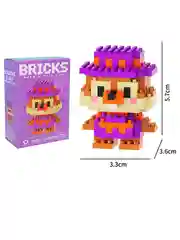 Лавандовый мини-конструктор Лего, 3D фигурка/игрушка из мультиков