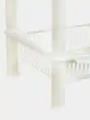 Белый этажерка настольная, 3 яруса, прямоугольная, 37x28x18 см