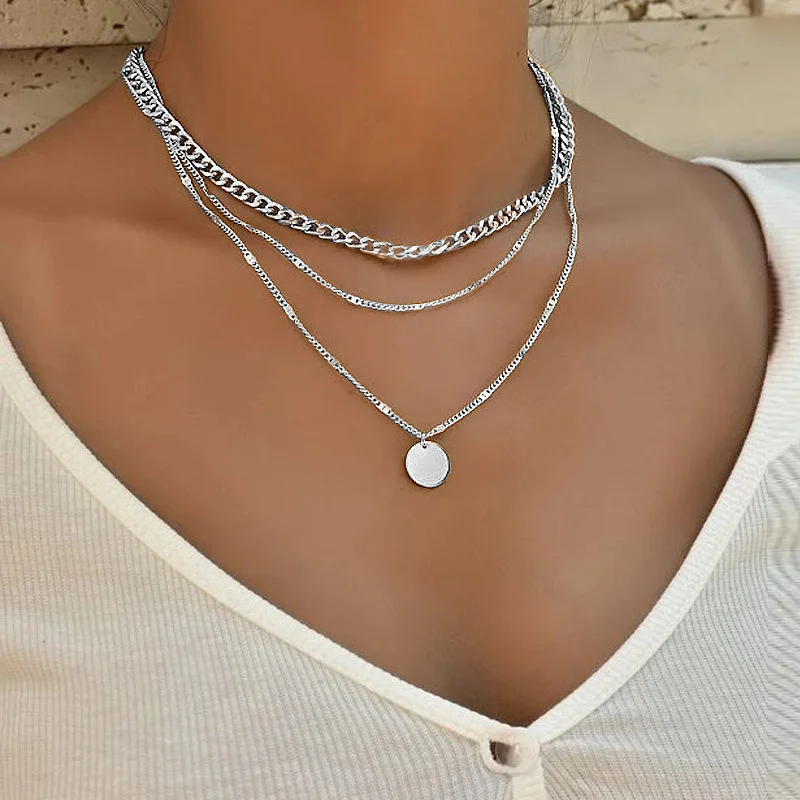 Серебряный колье