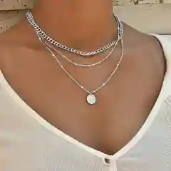 Серебряный колье