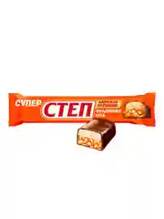 Батончики шоколадные "СТЕП SUPER" нуга, арахис и карамель, 65 г