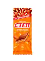 Степ шоколад с овсяным печеньем, арахисом и карамелью фл/п 90г