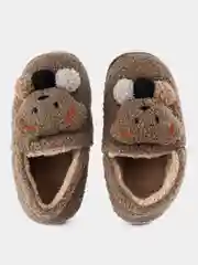 Карамельный домашние тапочки, детские, жесткая подошва, Мишки