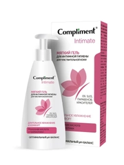 Compliment Intimate Мягкий гель для интимной гигиены для чувствительной кожи, 250мл