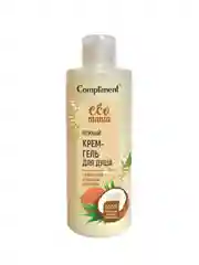Compliment Ecomania нежный крем-гель для душа с кокосовым и овсяным молочком, 400мл