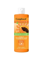 Compliment Fruit Line Шампунь и бальзам 2в1 для всех типов волос Мандарин и папайя, 400мл
