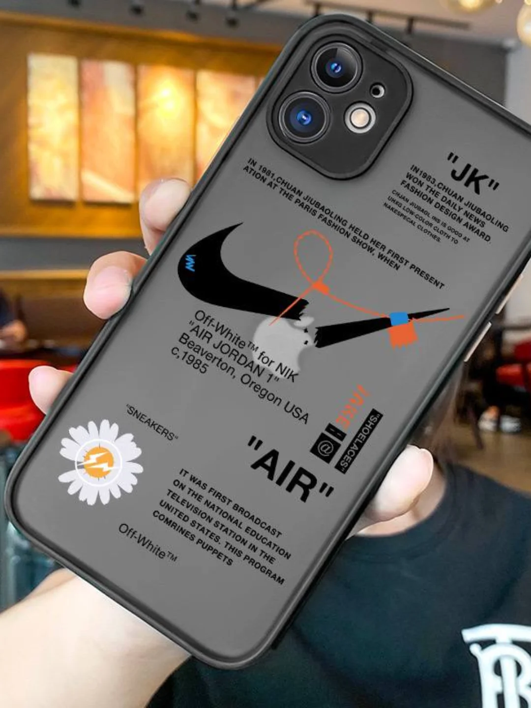 Тёмно-серый iphone 13 Pro и Max, Айфон 13 Про, чехол матовый, объемный, с принтом для iPhone 13