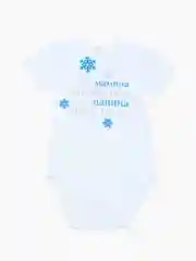 Бодик для малышей "Снежинка", новогодний