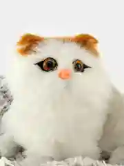 Разноцветный мягкая игрушка "Спящий котик и щенок на подушке" со звуками