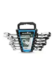 Набор ключей комбинированных трещоточных шарнирных GOODKING TKS-11006, 6 предметов