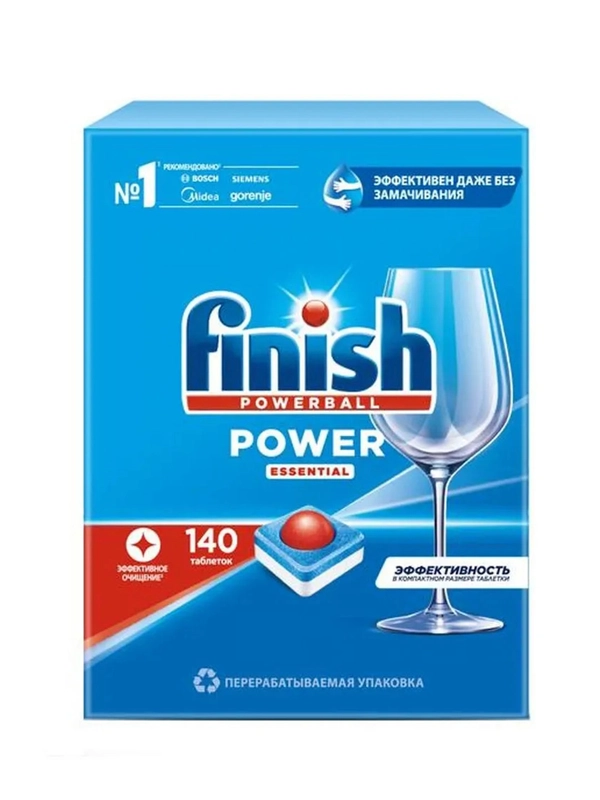 Таблетки для посудомоечной машины FINISH Power, 140 шт