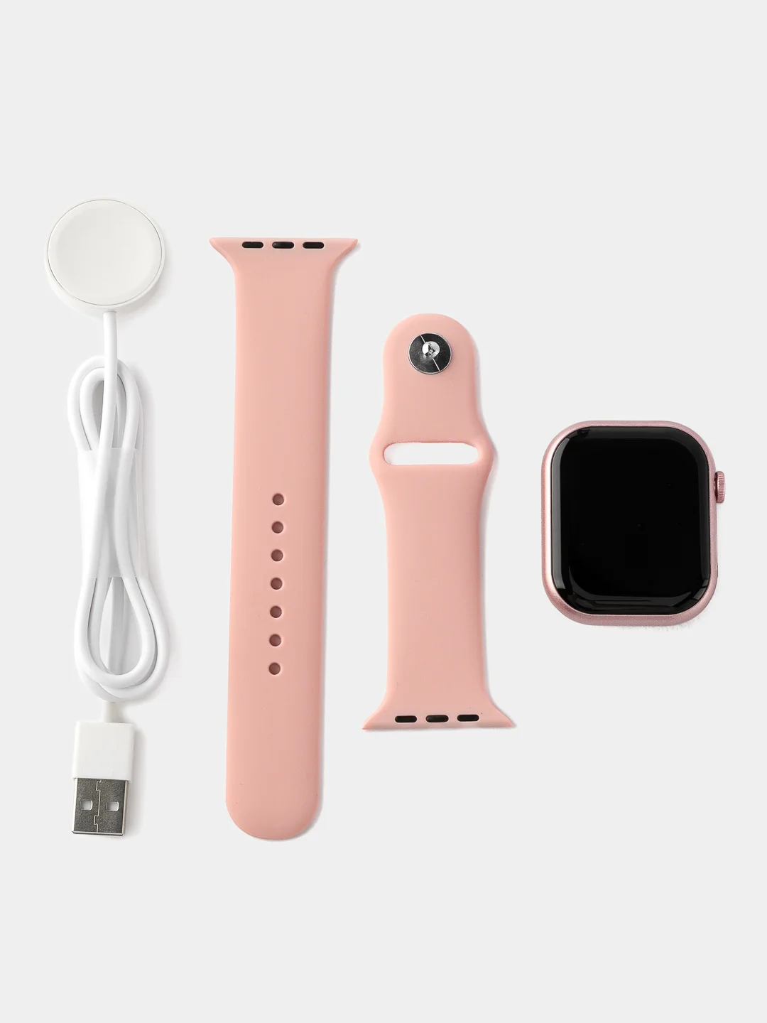Розовый умные смарт часы Smart watch A8 Pro Max