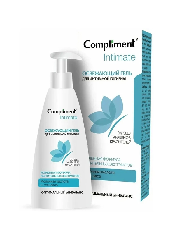 Compliment Intimate Освежающий гель для интимной гигиены, 250мл