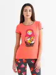 Коралловый комплект домашний женский FI2289