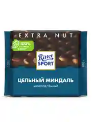 Шоколад темный Ritter Sport Extra Nut, с цельным миндалем, 100 г